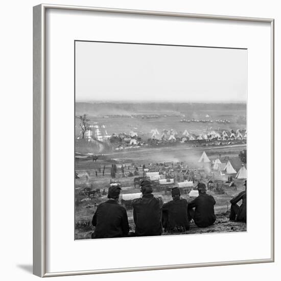 Civil War: Union Camp, 1862-James F. Gibson-Framed Photographic Print