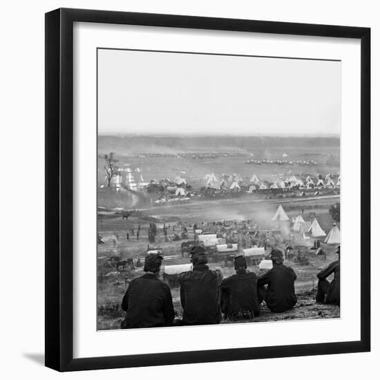 Civil War: Union Camp, 1862-James F. Gibson-Framed Photographic Print