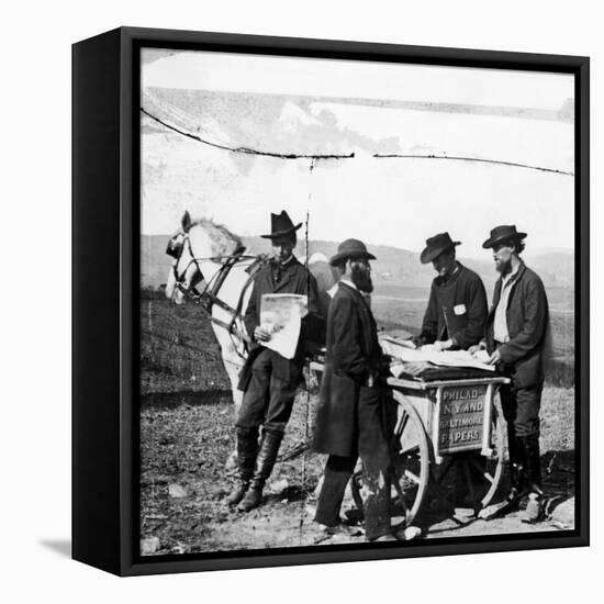 Civil War: Union Camp, 1863-Alexander Gardner-Framed Premier Image Canvas