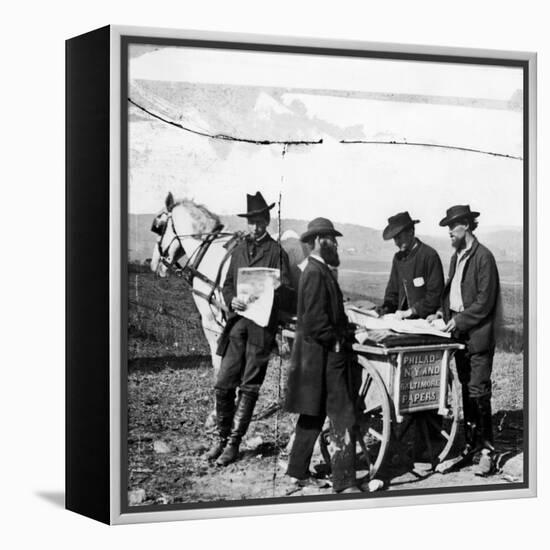 Civil War: Union Camp, 1863-Alexander Gardner-Framed Premier Image Canvas