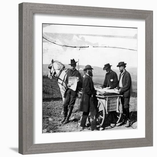 Civil War: Union Camp, 1863-Alexander Gardner-Framed Photographic Print