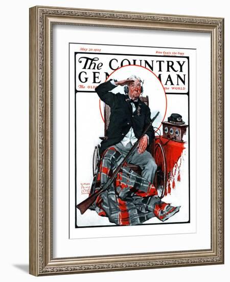 "Civil War Veteran," Country Gentleman Cover, May 30, 1925-William Meade Prince-Framed Giclee Print