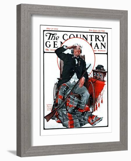 "Civil War Veteran," Country Gentleman Cover, May 30, 1925-William Meade Prince-Framed Giclee Print