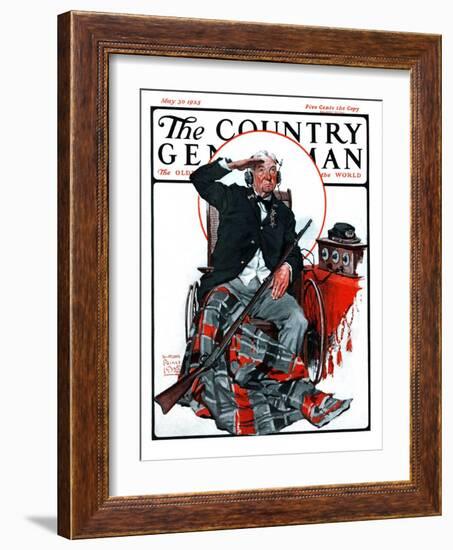 "Civil War Veteran," Country Gentleman Cover, May 30, 1925-William Meade Prince-Framed Giclee Print