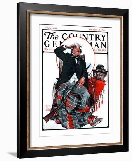 "Civil War Veteran," Country Gentleman Cover, May 30, 1925-William Meade Prince-Framed Giclee Print