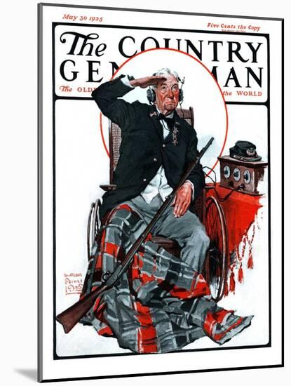 "Civil War Veteran," Country Gentleman Cover, May 30, 1925-William Meade Prince-Mounted Giclee Print