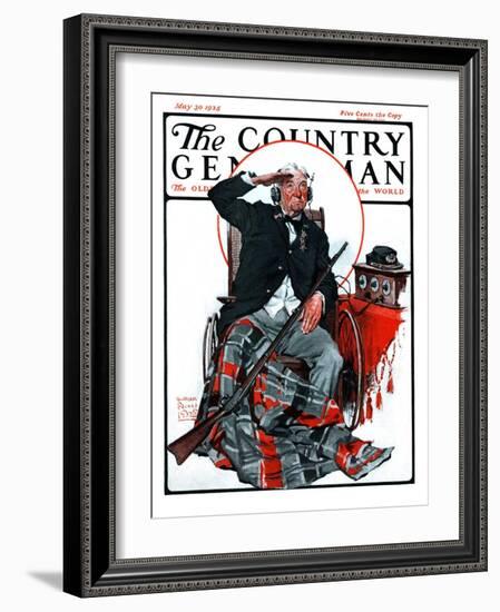 "Civil War Veteran," Country Gentleman Cover, May 30, 1925-William Meade Prince-Framed Giclee Print