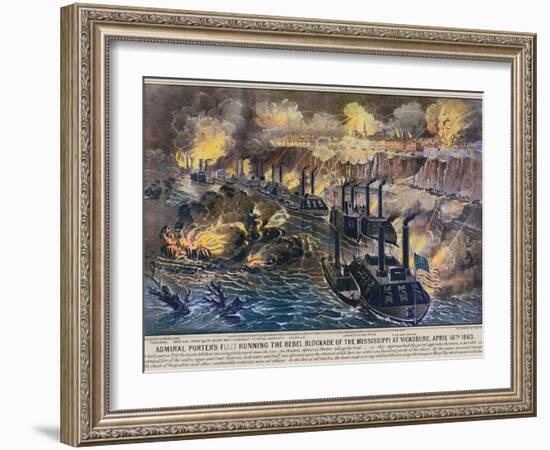 Civil War: Vicksburg, 1863-Currier & Ives-Framed Giclee Print
