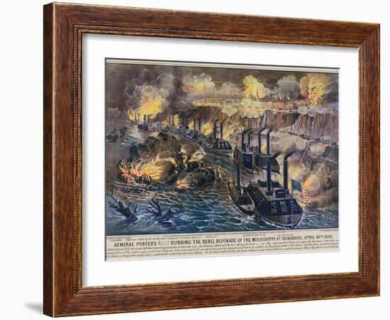 Civil War: Vicksburg, 1863-Currier & Ives-Framed Giclee Print