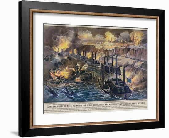 Civil War: Vicksburg, 1863-Currier & Ives-Framed Giclee Print