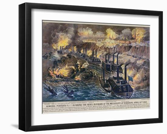 Civil War: Vicksburg, 1863-Currier & Ives-Framed Giclee Print