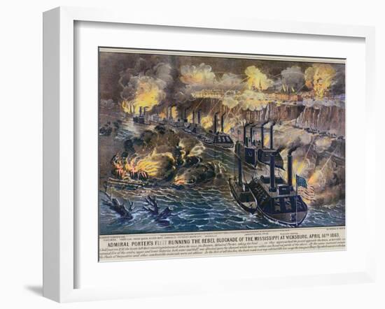 Civil War: Vicksburg, 1863-Currier & Ives-Framed Giclee Print