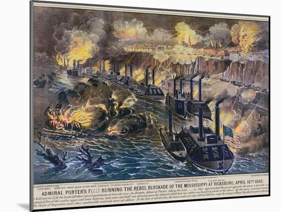 Civil War: Vicksburg, 1863-Currier & Ives-Mounted Giclee Print