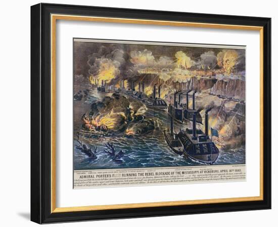 Civil War: Vicksburg, 1863-Currier & Ives-Framed Giclee Print