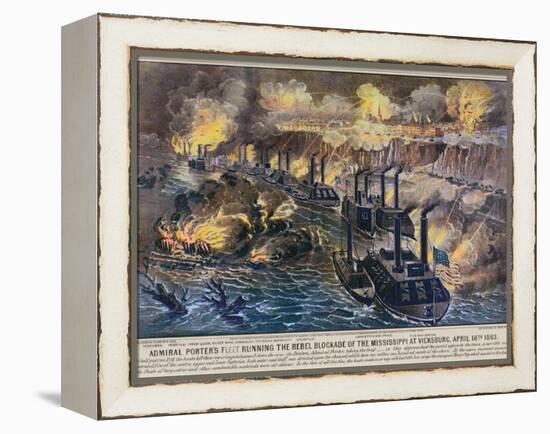 Civil War: Vicksburg, 1863-Currier & Ives-Framed Premier Image Canvas