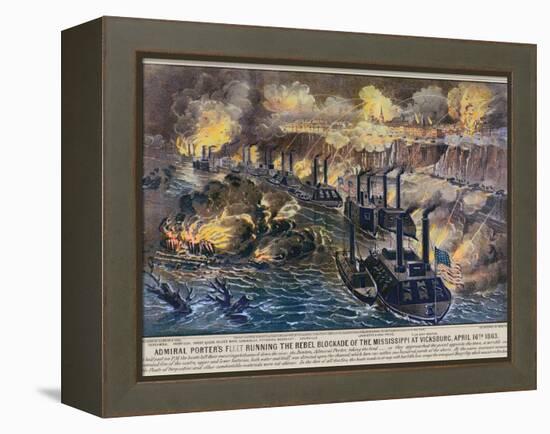 Civil War: Vicksburg, 1863-Currier & Ives-Framed Premier Image Canvas