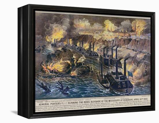 Civil War: Vicksburg, 1863-Currier & Ives-Framed Premier Image Canvas
