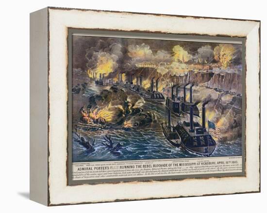 Civil War: Vicksburg, 1863-Currier & Ives-Framed Premier Image Canvas