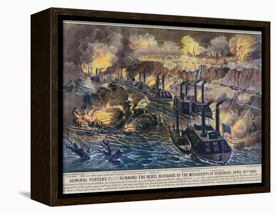 Civil War: Vicksburg, 1863-Currier & Ives-Framed Premier Image Canvas