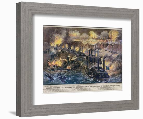 Civil War: Vicksburg, 1863-Currier & Ives-Framed Giclee Print