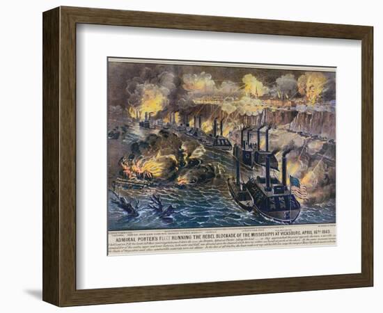 Civil War: Vicksburg, 1863-Currier & Ives-Framed Giclee Print