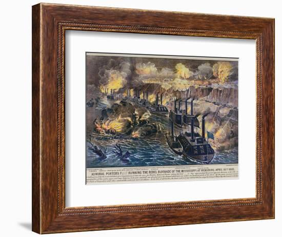 Civil War: Vicksburg, 1863-Currier & Ives-Framed Giclee Print