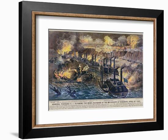 Civil War: Vicksburg, 1863-Currier & Ives-Framed Giclee Print