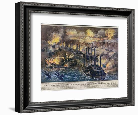 Civil War: Vicksburg, 1863-Currier & Ives-Framed Giclee Print