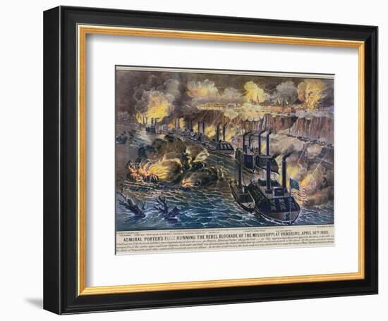 Civil War: Vicksburg, 1863-Currier & Ives-Framed Giclee Print