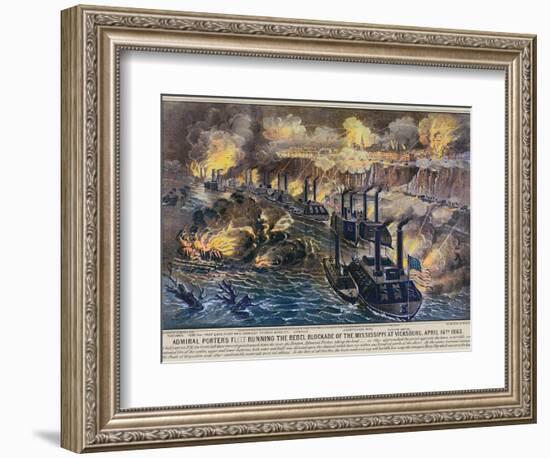 Civil War: Vicksburg, 1863-Currier & Ives-Framed Premium Giclee Print