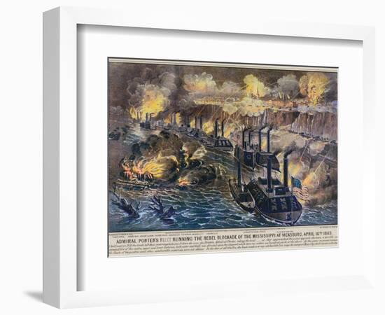 Civil War: Vicksburg, 1863-Currier & Ives-Framed Premium Giclee Print