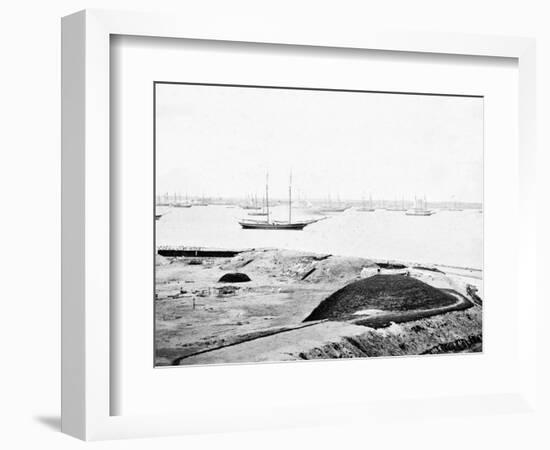 Civil War, Yorktown, VA, Water Battery, no.1-Lantern Press-Framed Art Print