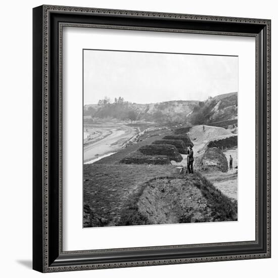 Civil War, Yorktown, VA, Water Battery, no.2-Lantern Press-Framed Art Print