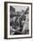 Civilian Receiving a Blood Transfusion from the British Red Cross Setup in a Tent-Allan Grant-Framed Photographic Print