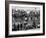 Civilians Packing Onto Overcrowded Train Leaving Postwar Berlin-Margaret Bourke-White-Framed Photographic Print