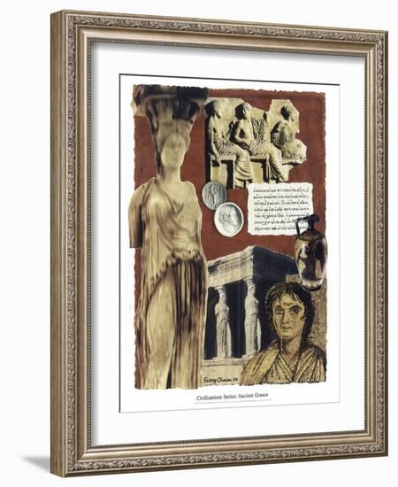 Civilizations Series: Ancient Greece-Gerry Charm-Framed Giclee Print