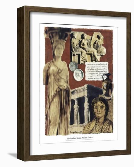 Civilizations Series: Ancient Greece-Gerry Charm-Framed Giclee Print