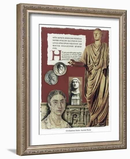Civilizations Series: Ancient Rome-Gerry Charm-Framed Giclee Print