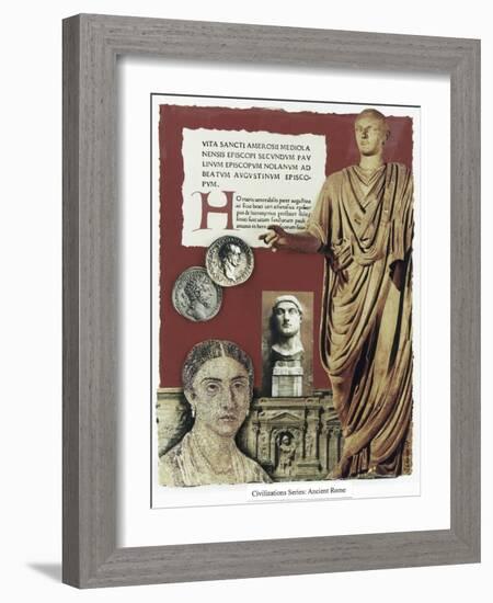 Civilizations Series: Ancient Rome-Gerry Charm-Framed Giclee Print