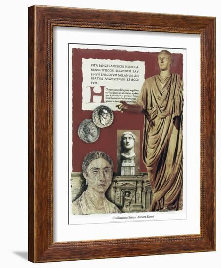Civilizations Series: Ancient Rome-Gerry Charm-Framed Giclee Print