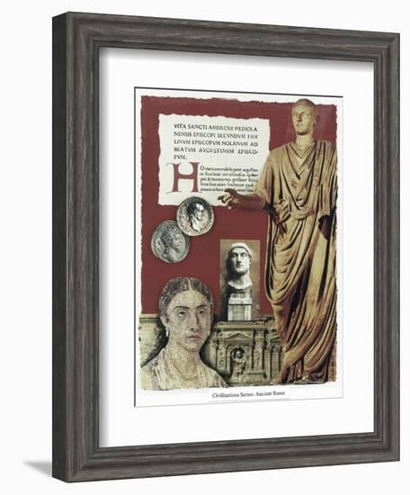 Civilizations Series: Ancient Rome-Gerry Charm-Framed Giclee Print