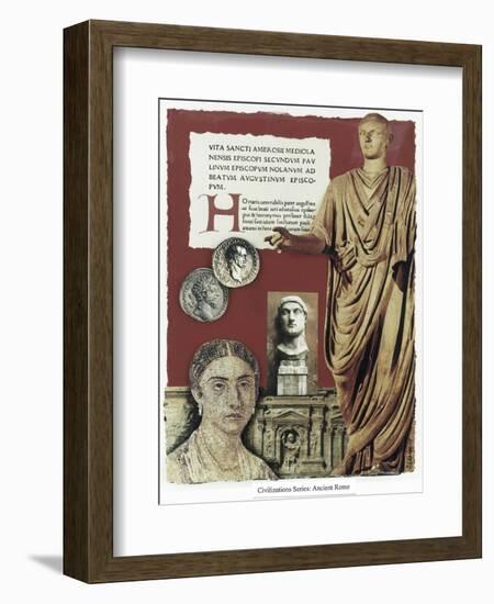 Civilizations Series: Ancient Rome-Gerry Charm-Framed Giclee Print