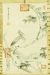 A Phoenix Standing on a Chinese Parasol Tree, 1890-Cixi-Mounted Giclee Print