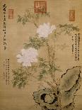 Peonies and Rock, Summer of Quisi Year of the Guangxu Era-Cixi-Giclee Print