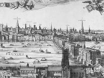 Panorama of London, 1616-Claes Jansz Visscher-Giclee Print