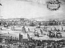 Panorama of London, 1616-Claes Jansz Visscher-Mounted Giclee Print