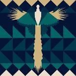 Aztec Peacock-Claire Huntley-Giclee Print