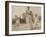 Claire Salles, Robert Salles et une femme posant un croquet-Alexandre-Gustave Eiffel-Framed Giclee Print