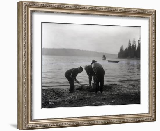 Clam Digging, 1915-null-Framed Giclee Print