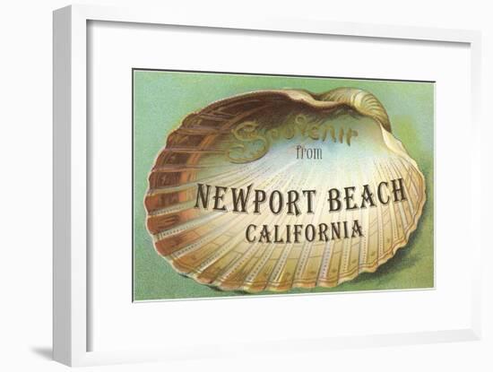 Clam Shell Souvenir from Newport Beach, California-null-Framed Art Print